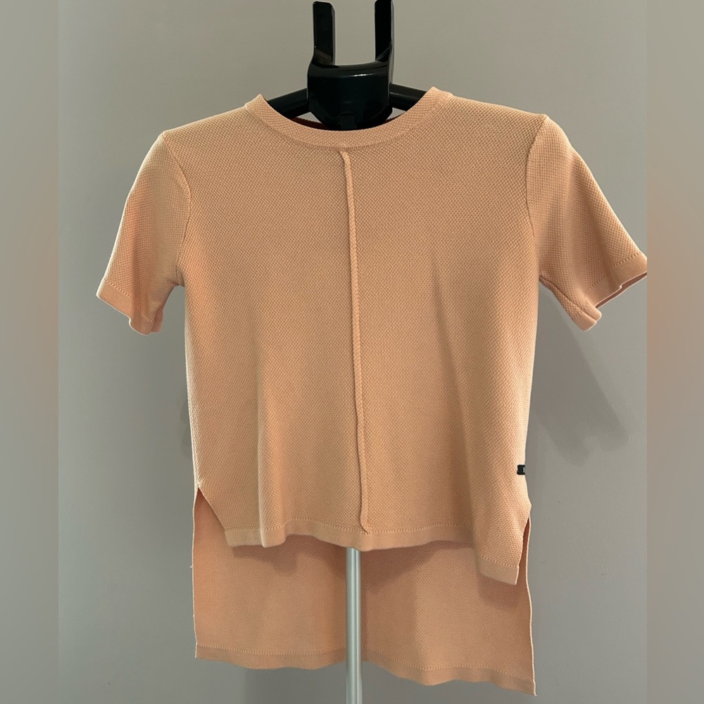 Boxy Orange and Pink Short Sleeve Tee